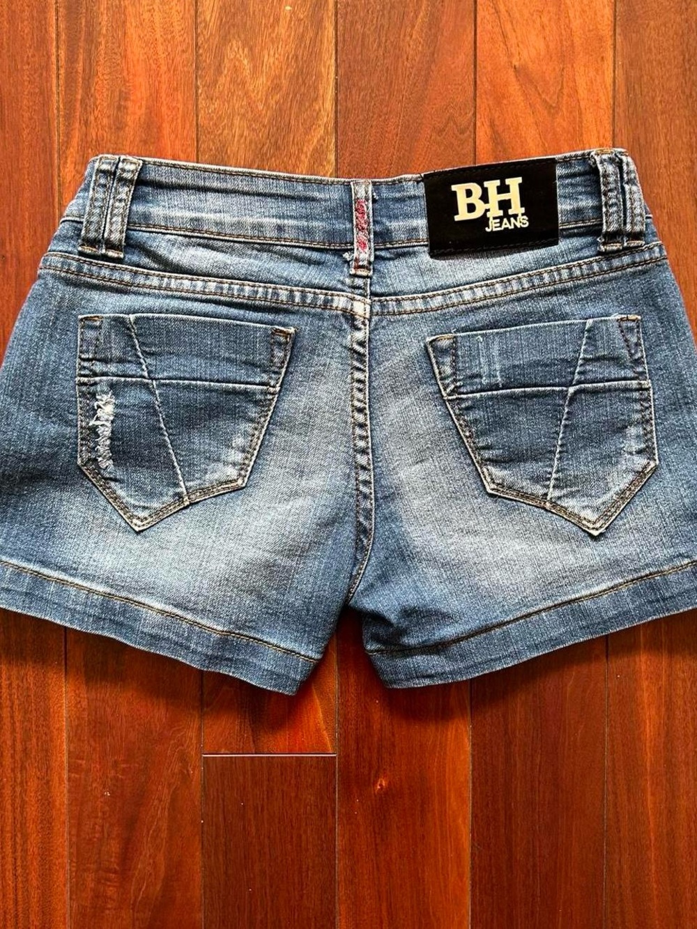 Y2K Distressed Denim Shorts (Size 26)